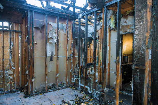 Professional Fire Damage Removal technician working in Bellaire, TX